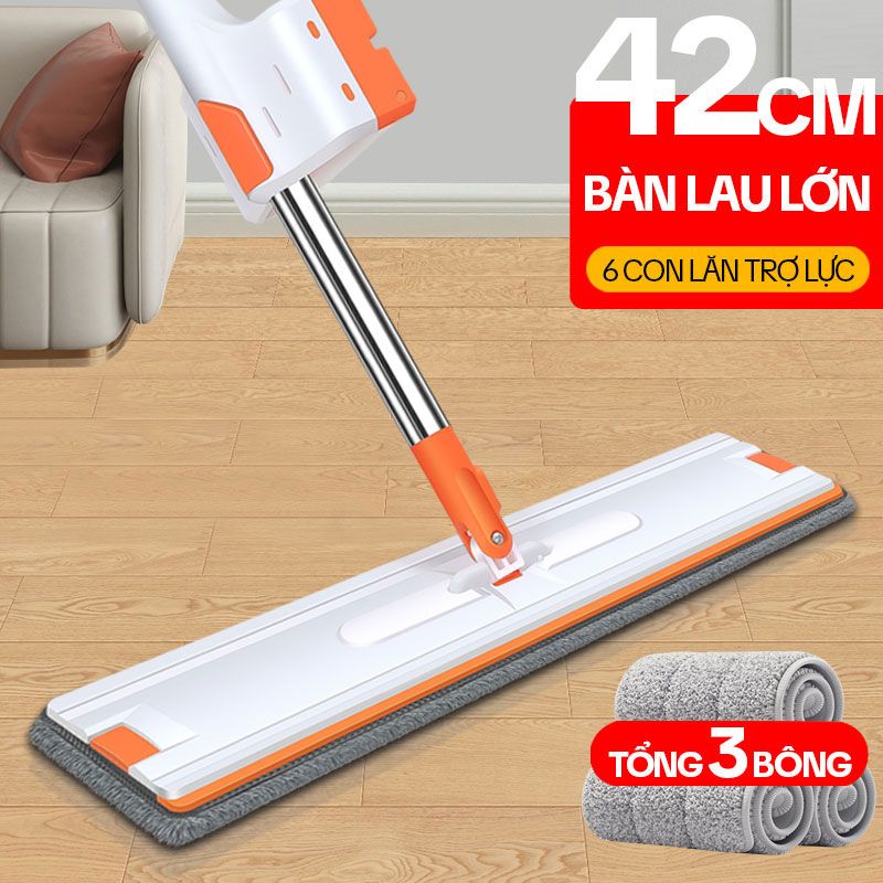 Cây Lau Nhà Tự Vắt KITIMOP WHITE 42CM