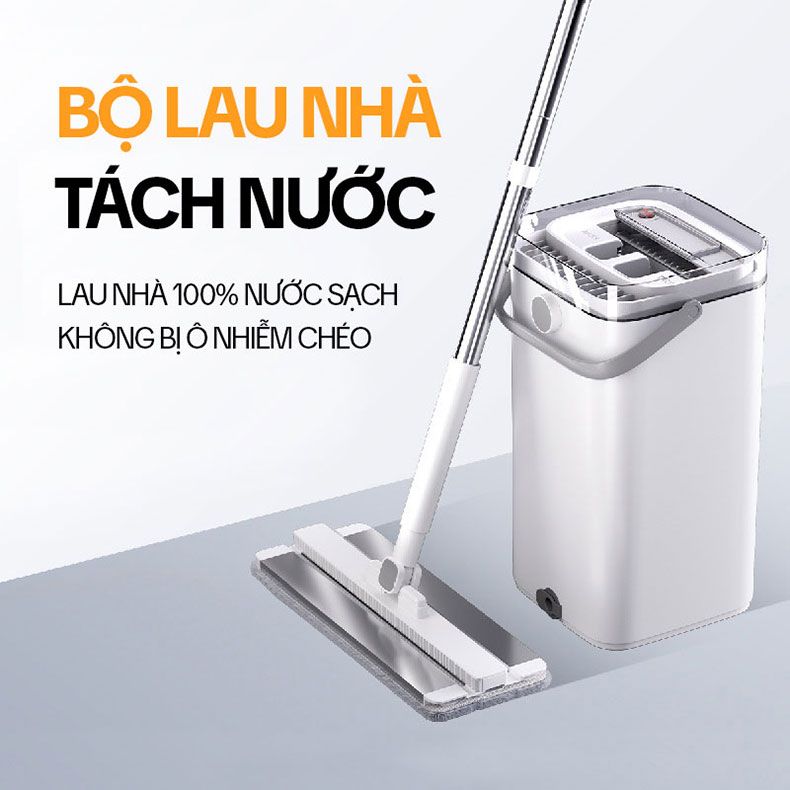 Bộ Cây Lau Nhà Tách Nước Bẩn KITIMOP SC06