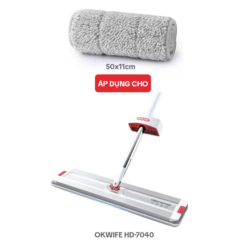 Bông Lau Nhà Thay Thế OKwife HD-7040A Mã PJ-7040A-PTB