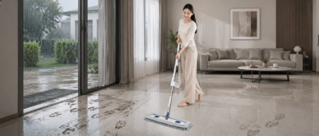 5 MẸO GIỮ SÀN LUÔN SẠCH MÙA MƯA - GIẢI PHÁP LAU NHÀ NHÀN TÊNH CHO MỌI GIA ĐÌNH