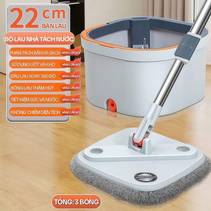 So sánh các dòng bộ lau nhà thông minh: Nên chọn bộ lau nhà nào cho gia đình của bạn? 6 Bộ lau nhà Kitimop N08