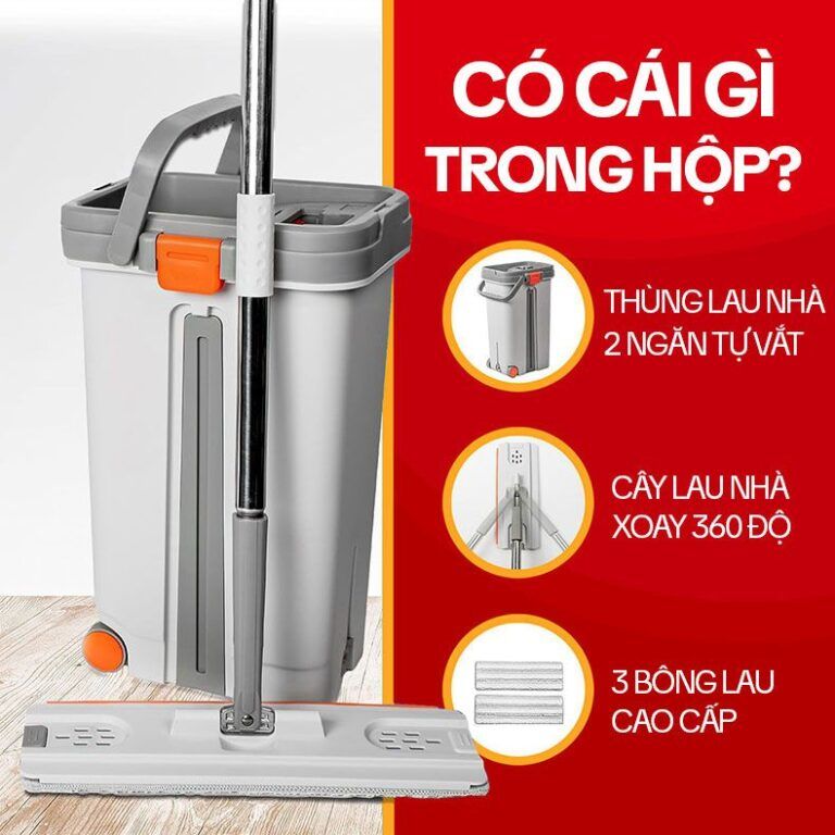 bộ lau nhà cỡ lớn Kitimop Pro Max
