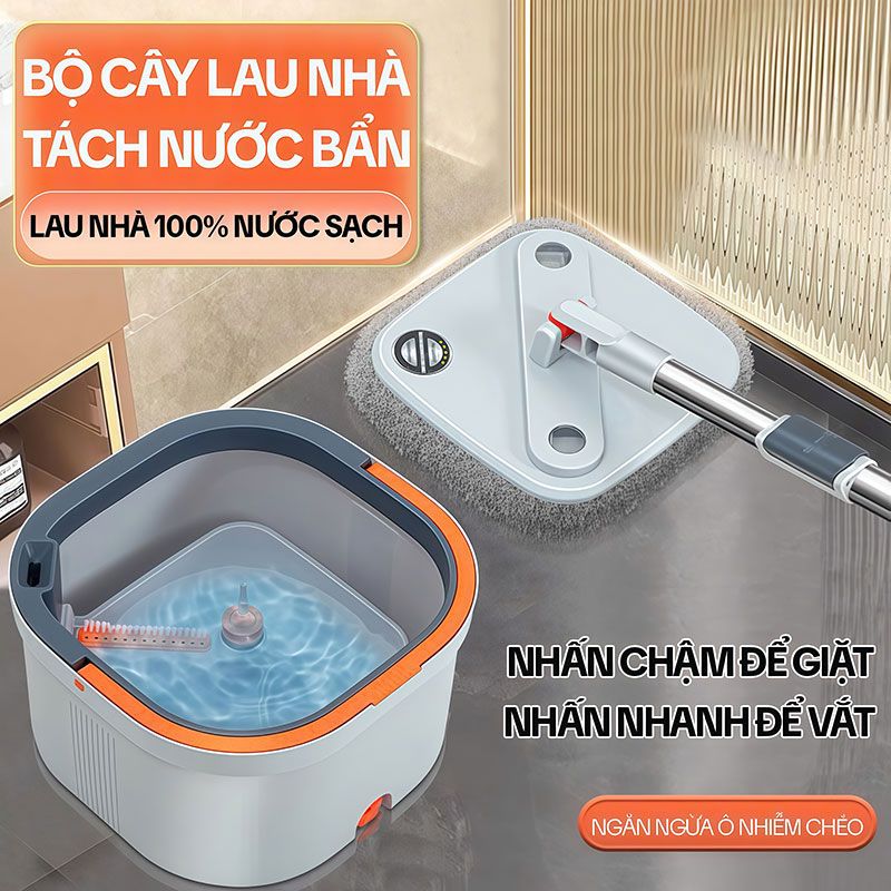 Bộ lau nhà tách nước bẩn Kitimop N08