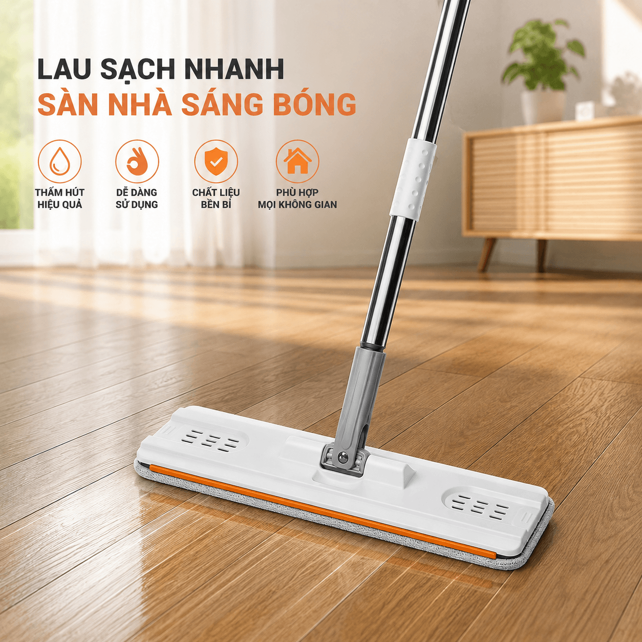 Bộ lau nhà thông minh: Kinh nghiệm chọn mua, sử dụng và đánh giá chi tiết nhất 2026 6 Lau sàn gỗ