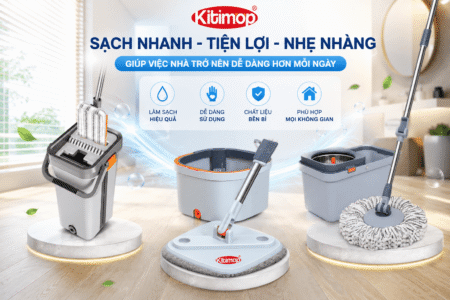 Banner bộ lau nhà thông minh Kitimop