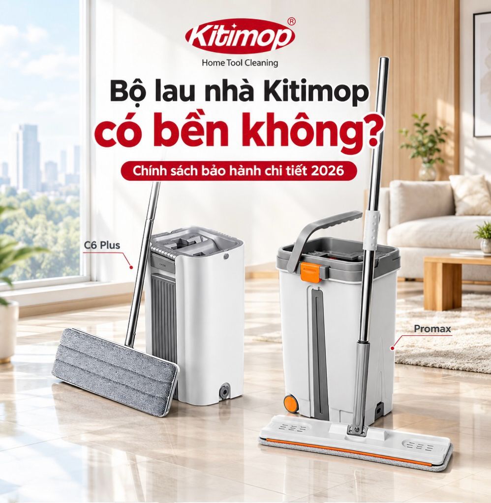 banner bảo hành bộ lau nhà